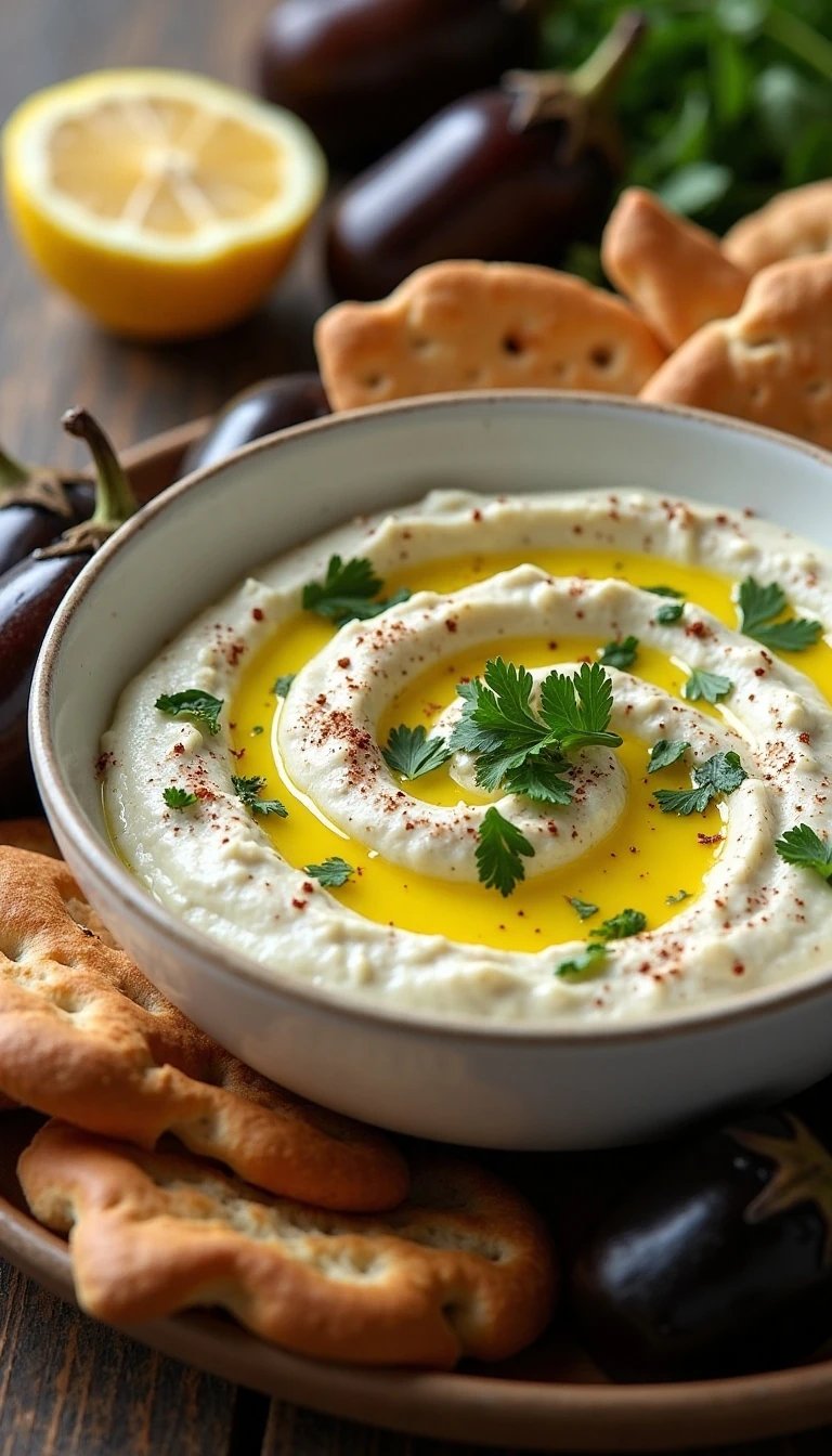 Easy Roasted Eggplant Dip Recipe: Creamy Baba Ganoush-Style Dip