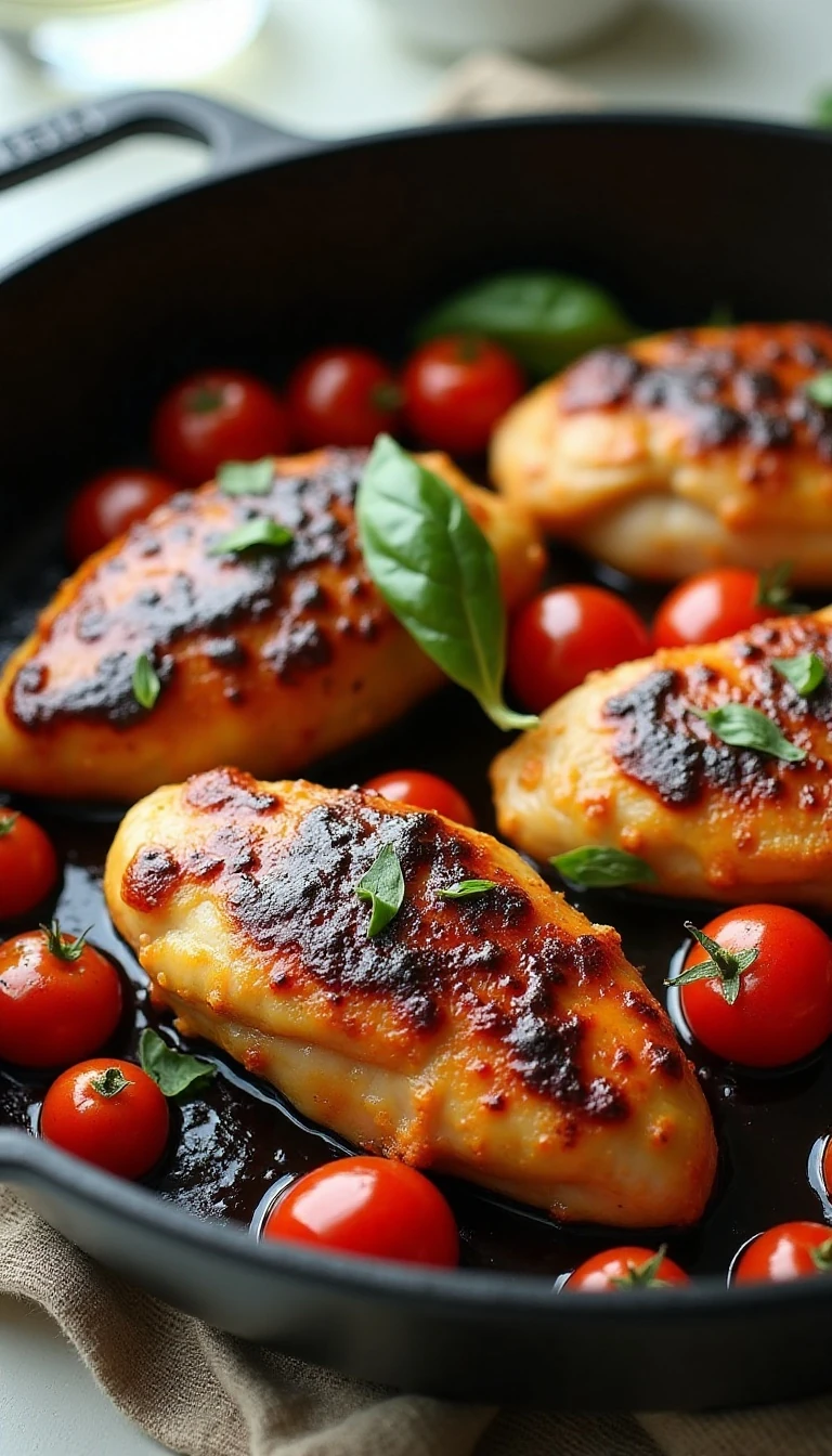 Easy Skillet Balsamic Chicken Recipe (Quick & Delicious)