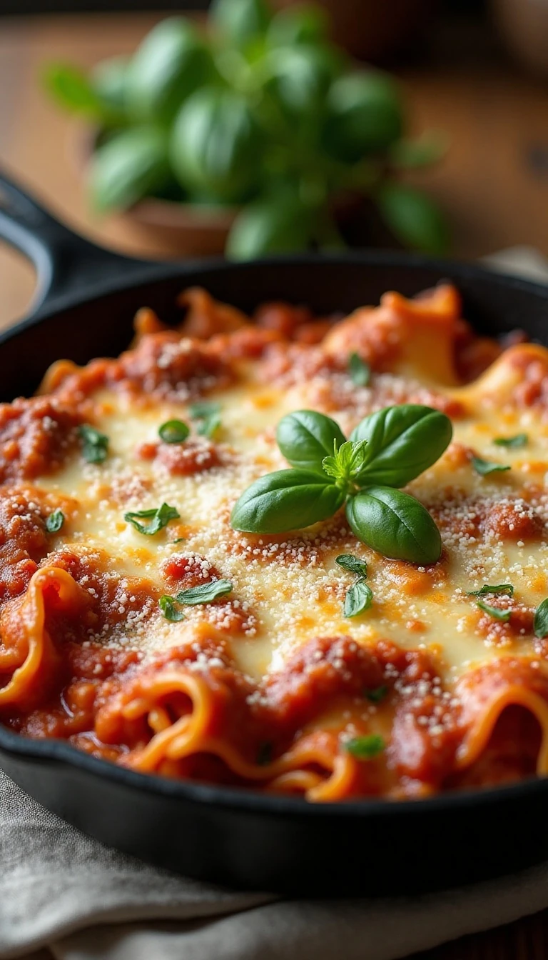 Easy Skillet Lasagna Recipe: Quick and Delicious 30-Minute Dinner