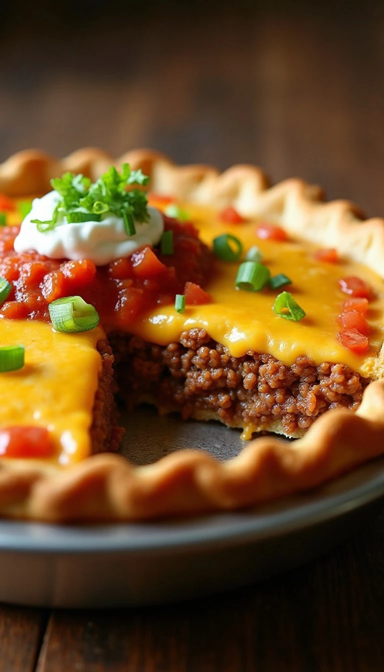 Easy Taco Pie Recipe (Quick & Delicious Dinner Idea)