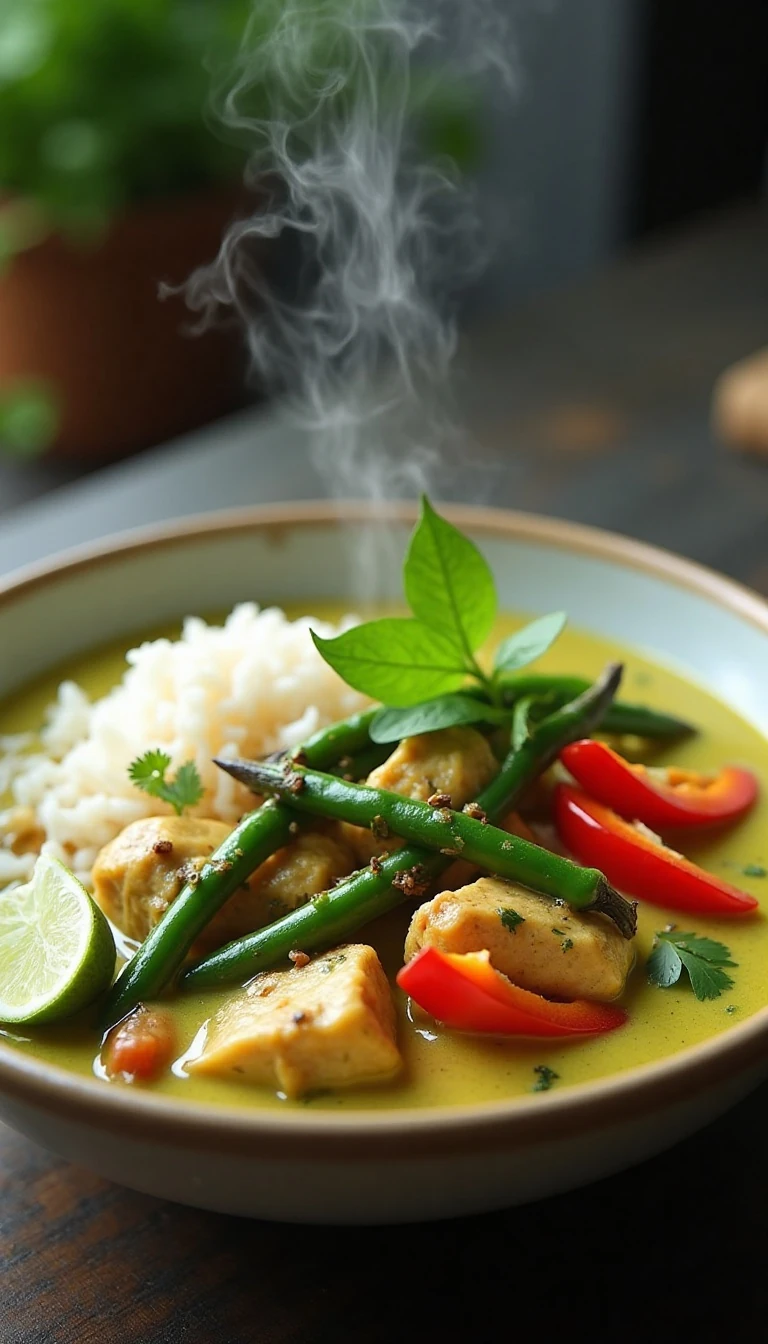 Easy Thai Green Curry Recipe with Chicken and Coconut Milk