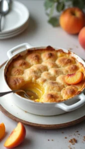 Easy Weight Watchers Peach Cobbler Recipe with 3 Simple Ingredients