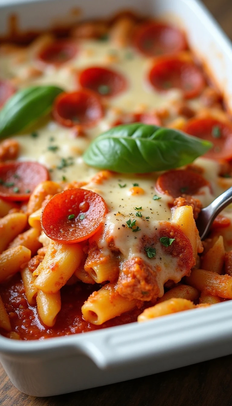 Easy Weight Watchers Pepperoni Pizza Casserole Recipe
