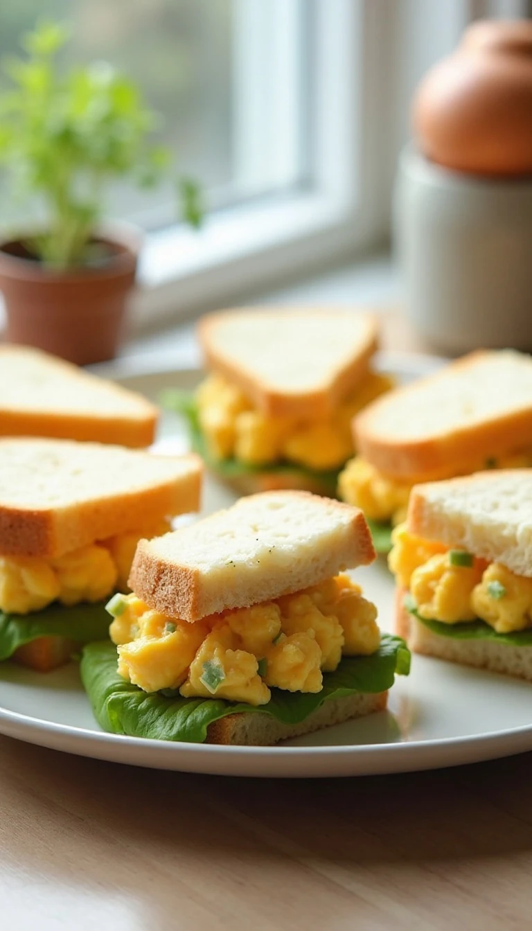 Easy Egg and Cheese Salad Track Meet Sandwiches Recipe