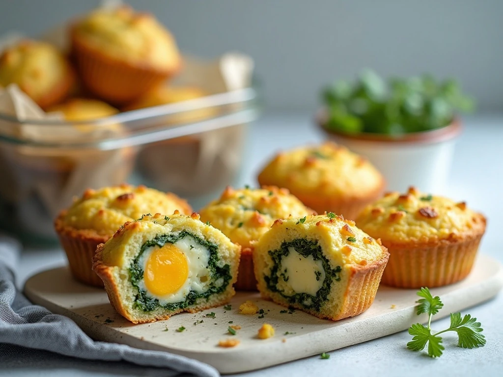 Meal-prep egg muffins ready for storage and reheating