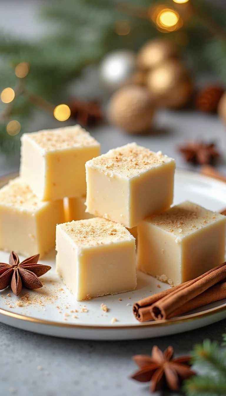 Easy Eggnog Fudge Recipe (Perfect for Christmas)