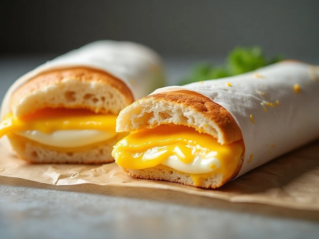 Egg and cheese sandwiches prepared for meal prep