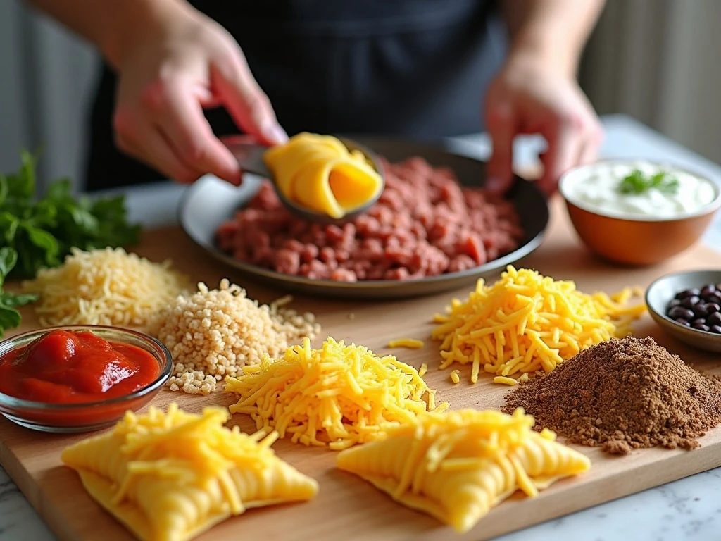 Ingredients for easy enchilada stuffed shells