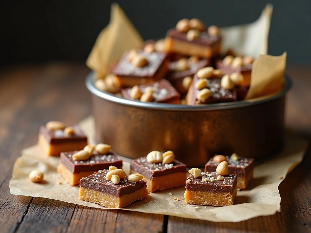 Homemade English toffee pieces ready for storage or gifting
