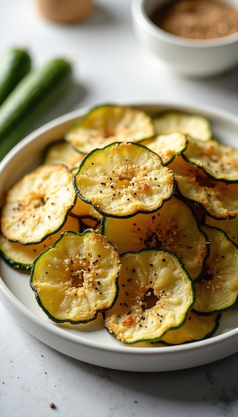 Crispy Everything Bagel Zucchini Chips Recipe