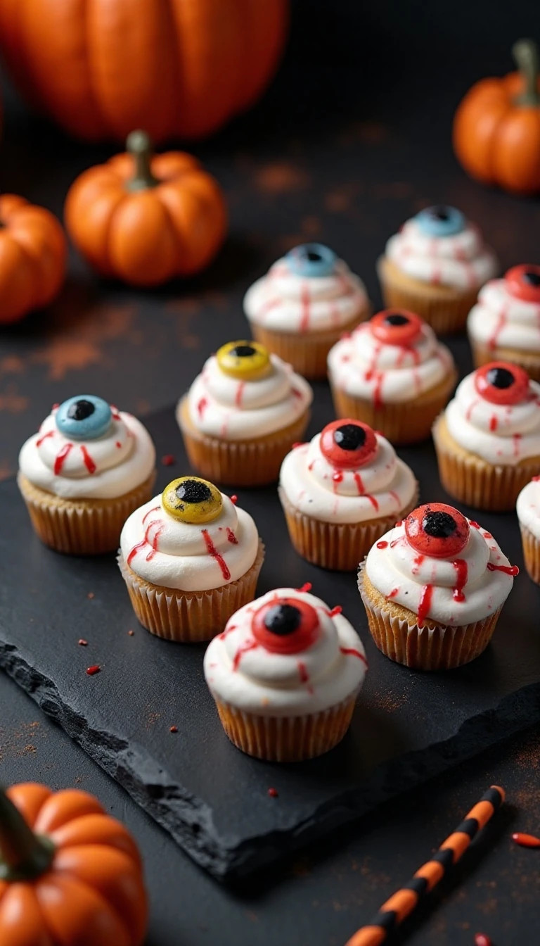 Spooky Eyeball Cupcakes Recipe for Halloween