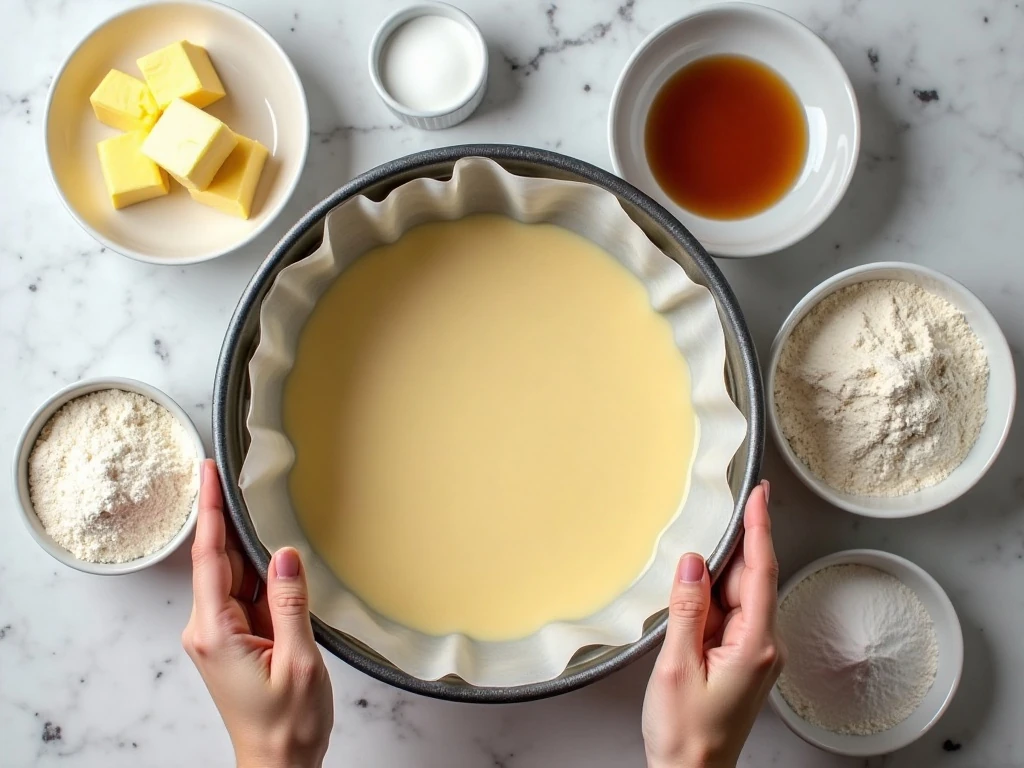 Ingredients for an easy fail-proof butter cake