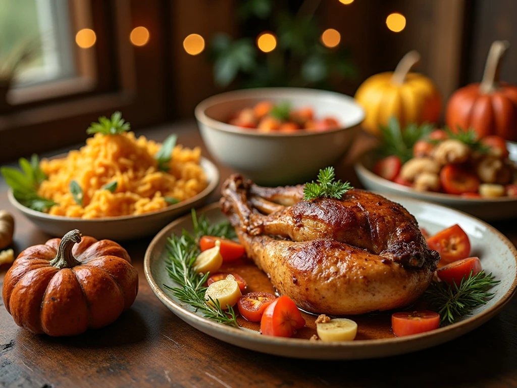Welcoming fall meal with comforting seasonal side dishes