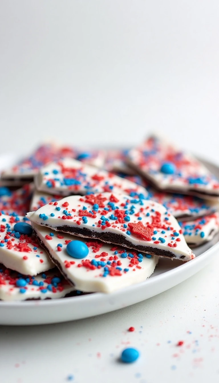 Festive Patriotic Oreo Bark Recipe
