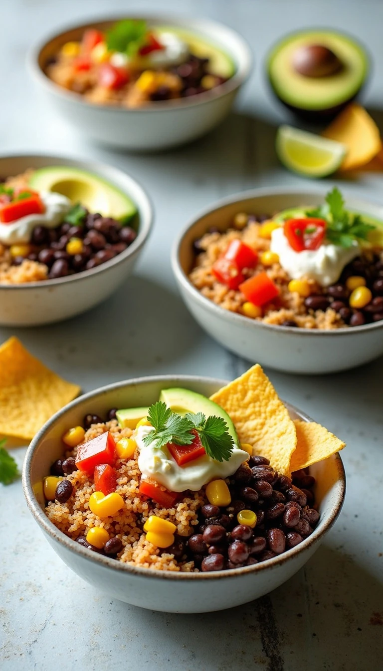 Easy Fiesta Black Bean Bowl Recipe