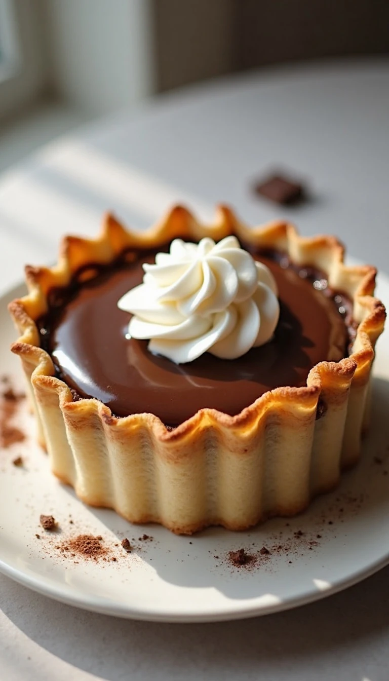 Chocolate Cream Pies With Fillo Dough Recipe