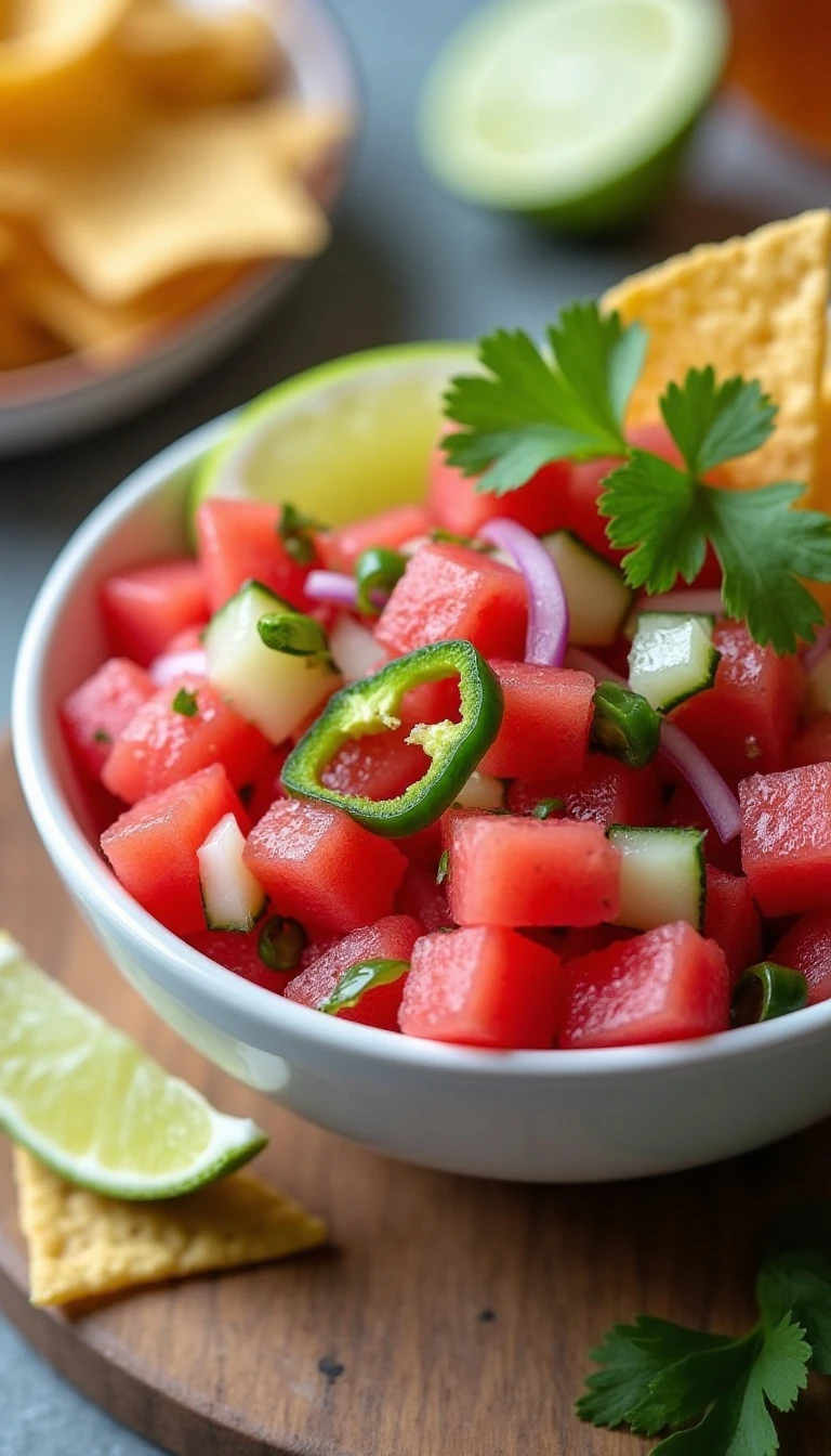 Easy Fire and Ice Watermelon Salsa Recipe