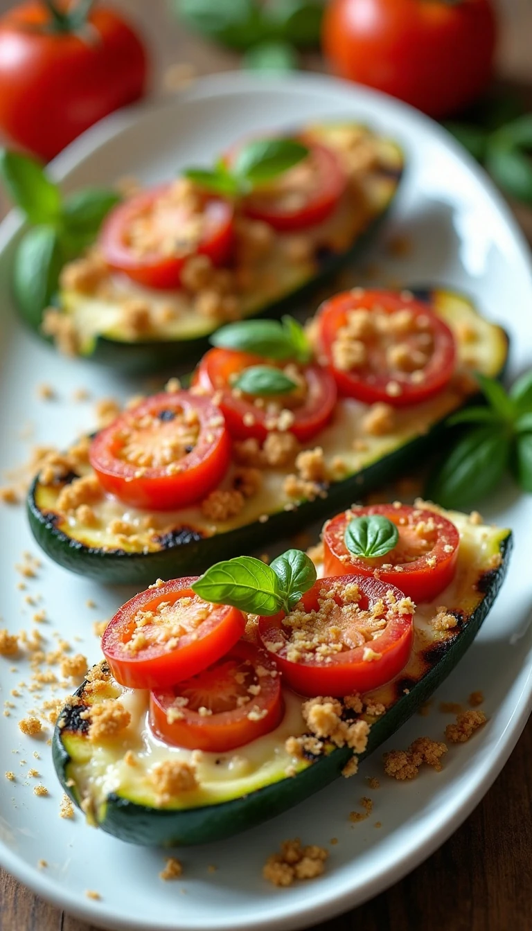 Flavor-Packed Grilled Zucchini Boats Recipe