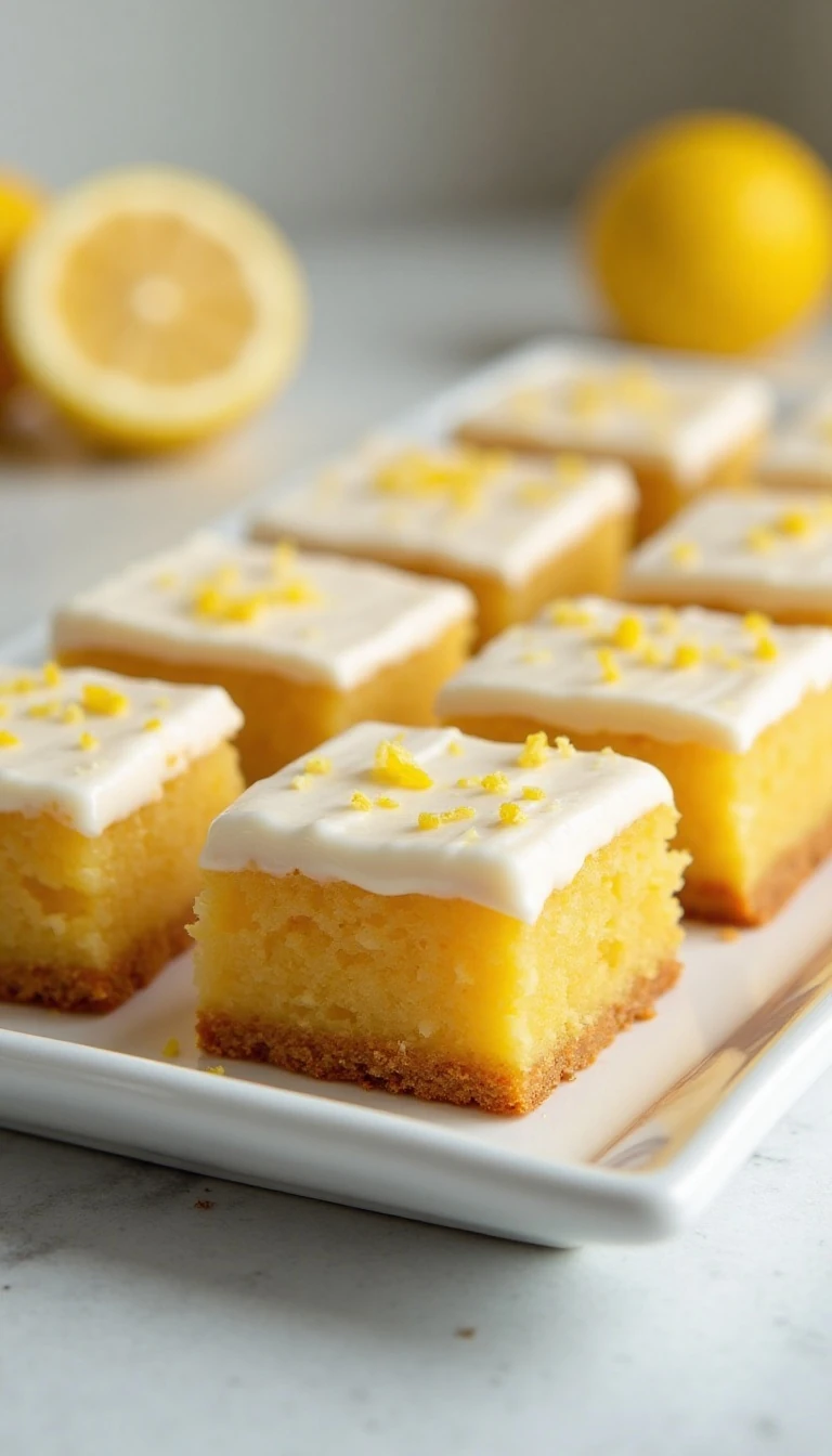 The Best Fudgy and Fluffy Lemon Brownies Recipe
