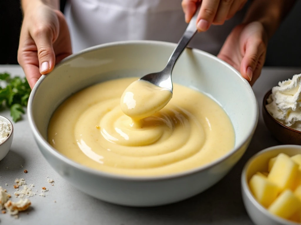 Pineapple and pudding mixture thickening for fluffy salad