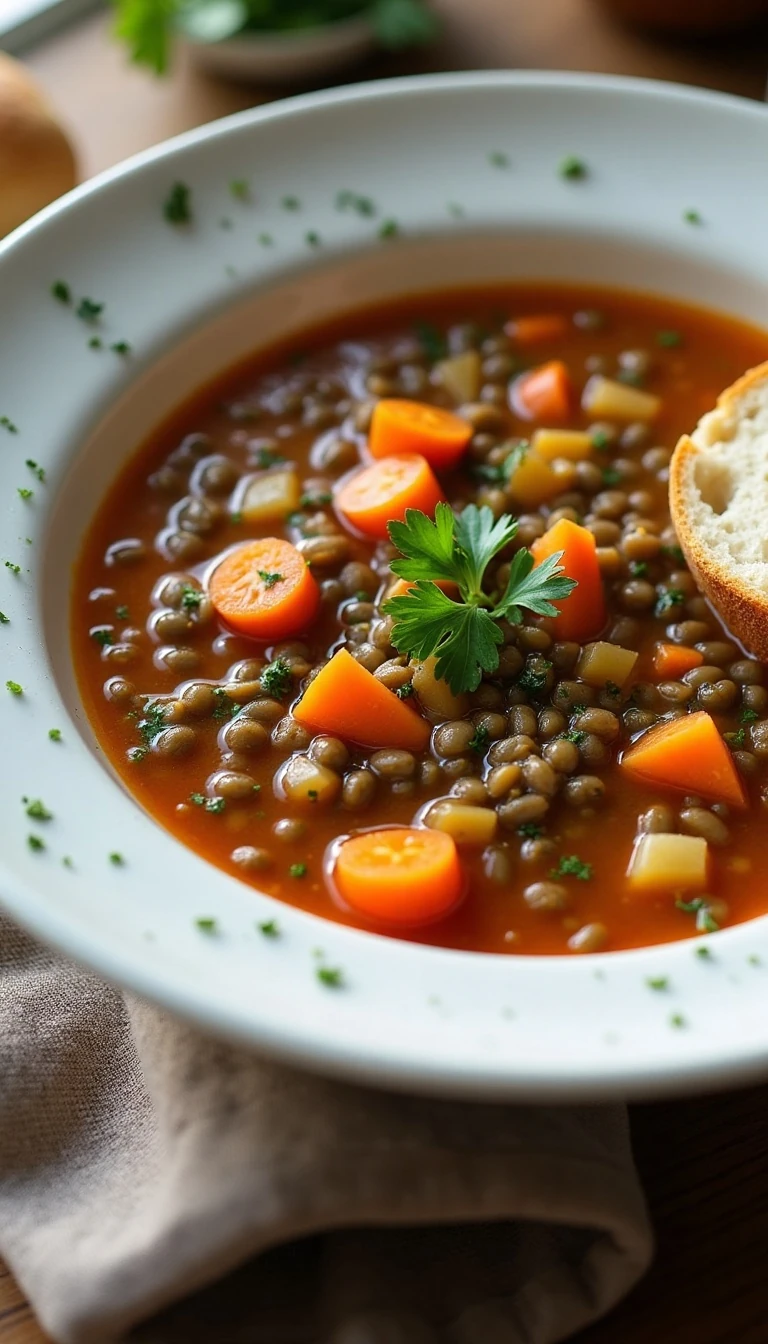 The Best Classic French Lentil Soup Recipe