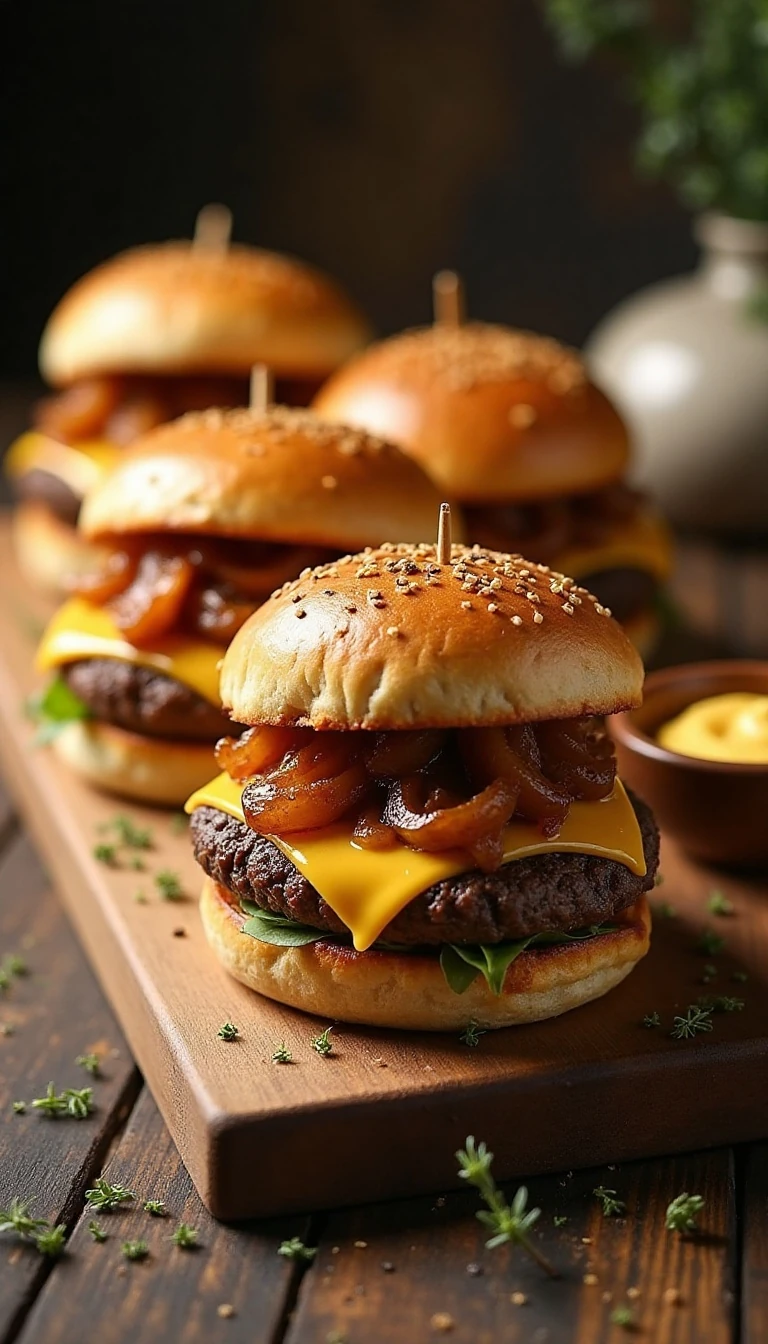 French Onion Burger Recipe with Caramelized Onions