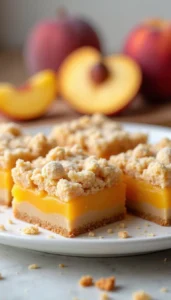 Fresh Peach Crumb Bars Recipe Everyone Will Love