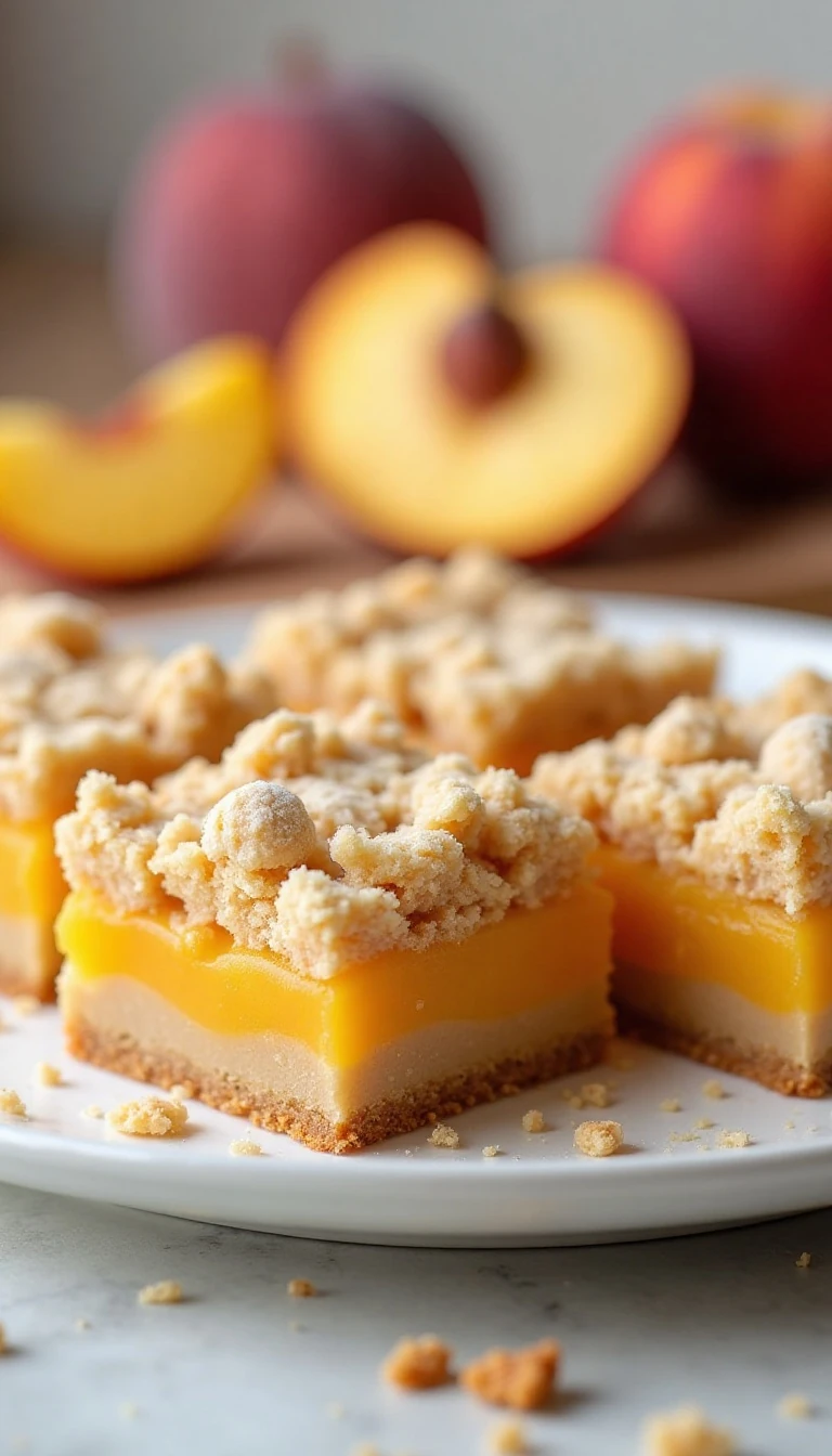 Fresh Peach Crumb Bars Recipe Everyone Will Love