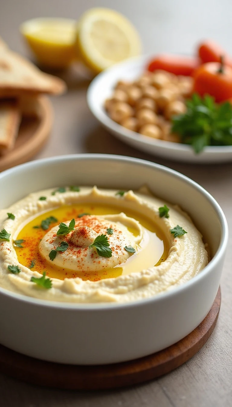 Fresh, Quick Garlic Hummus for Any Occasion