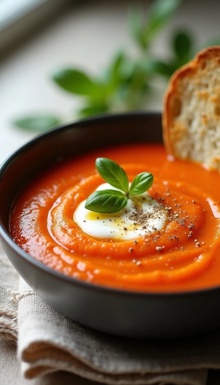 Easy Homemade Fresh Tomato Soup Recipe