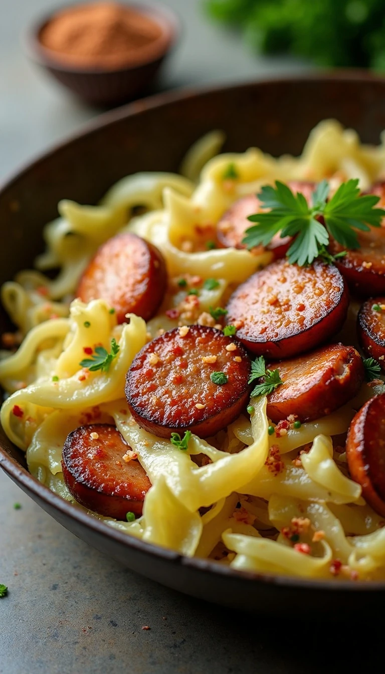 Easy Fried Cabbage and Sausage Recipe (Quick & Flavorful)