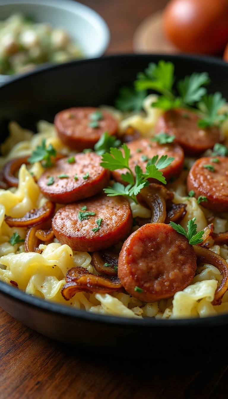Easy Fried Cabbage With Sausage Recipe That Satisfies