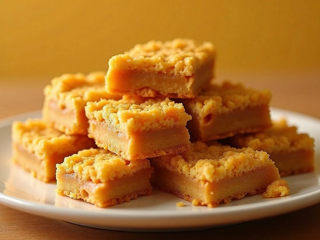 Stack of chewy peanut butter Fritos bars with visible crunchy corn chips