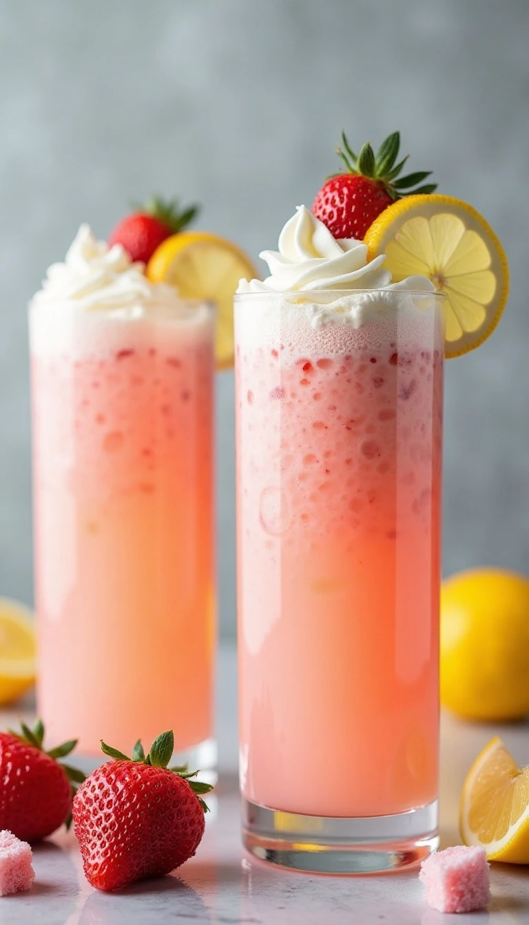 Creamy Frosted Strawberry Lemonade Recipe (Copycat Chick-fil-A)