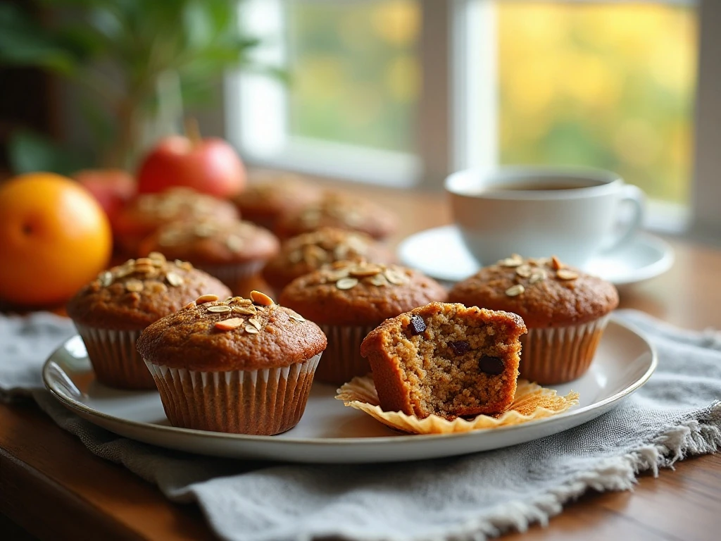 Hearty Fuel-to-Go muffins arranged for a healthy breakfast