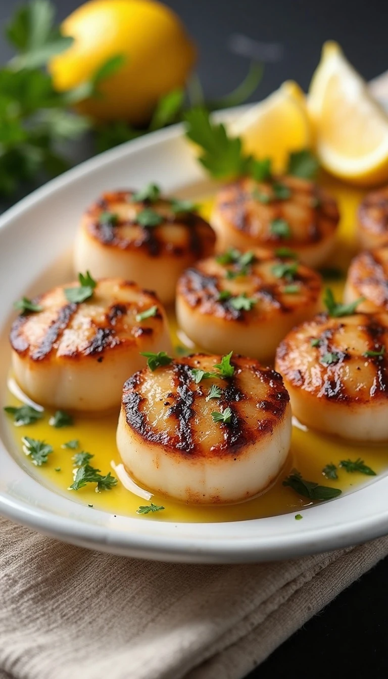 Garlic and Butter Grilled Scallops Recipe