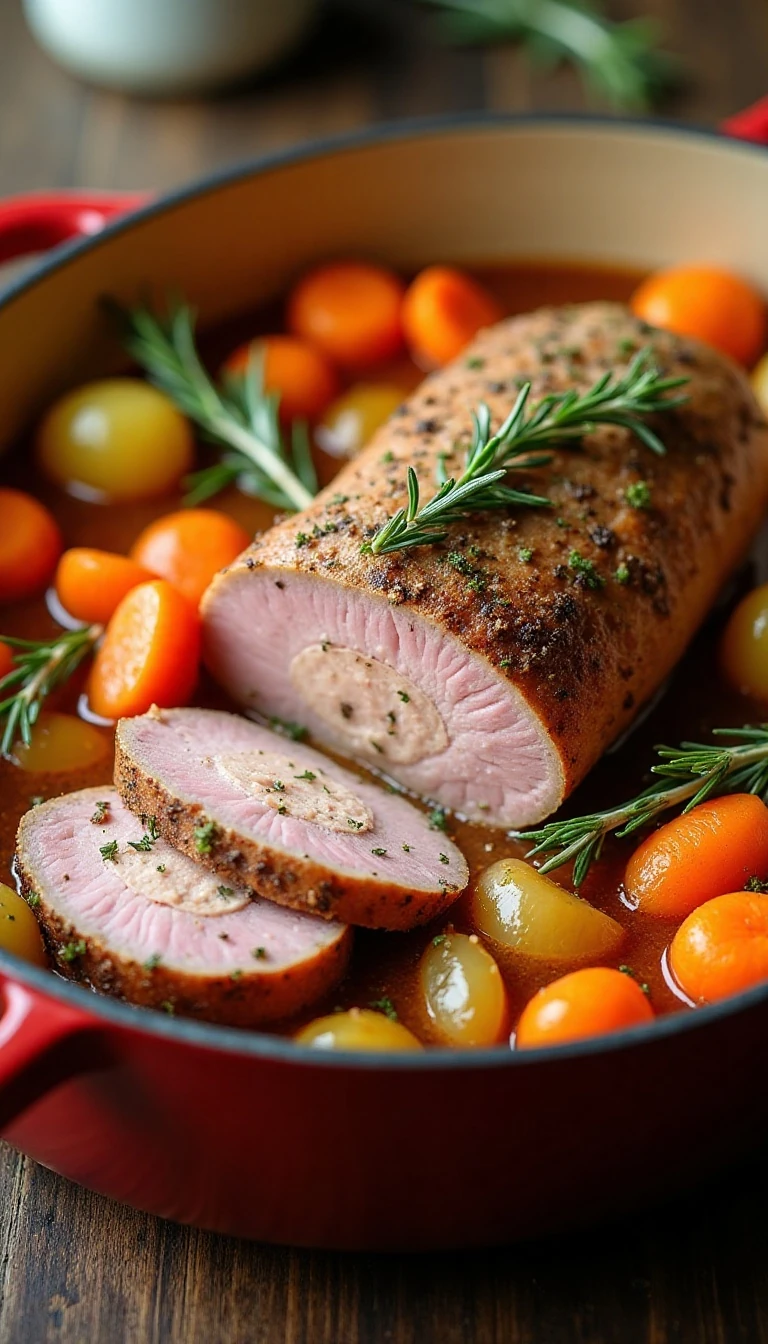 Easy One-Pot Garlic and Herb Pork Roast Recipe