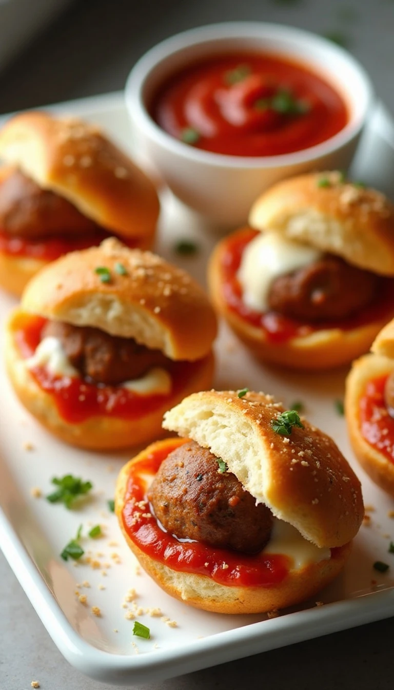 Easy Garlic Bread Meatball Sub Cups Recipe
