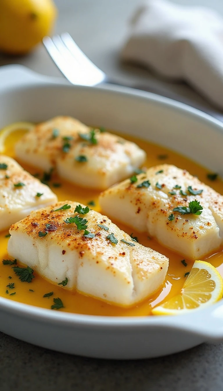 Easy Garlic Butter Baked Cod Recipe