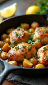 Garlic Butter Chicken and Potato Skillet Recipe