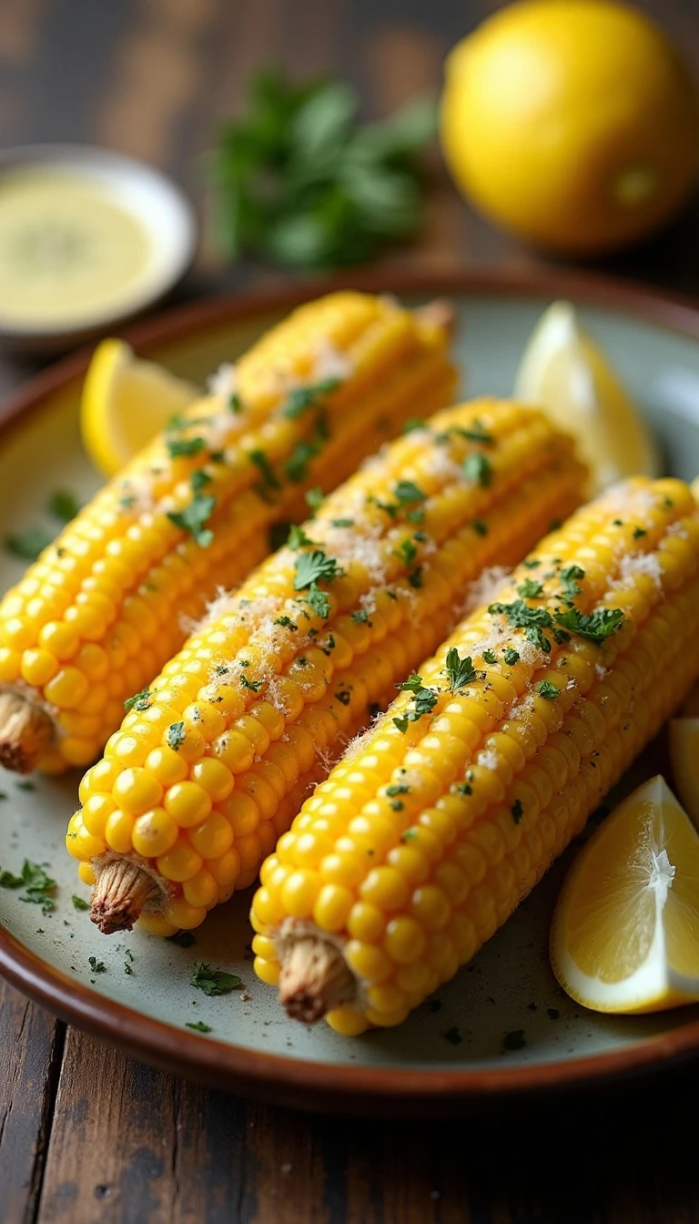 Garlic Herb Butter Roasted Corn Recipe