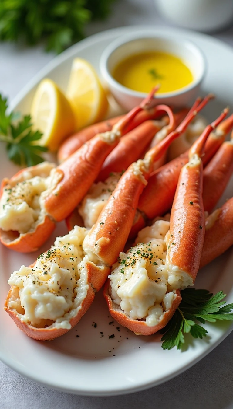 Garlic Lemon Butter Crab Legs Recipe Made Easy