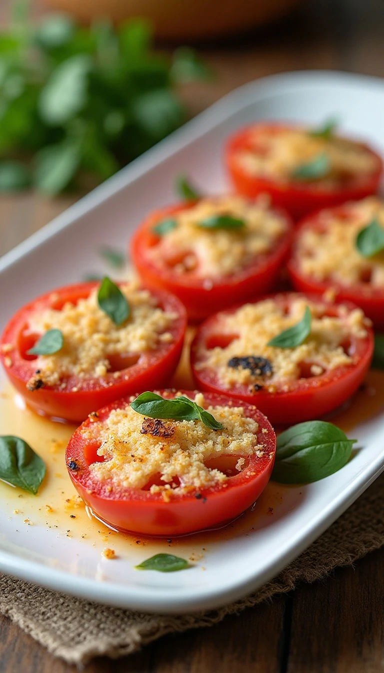 Garlic Parmesan Baked Tomatoes: Easy, Flavorful Recipe