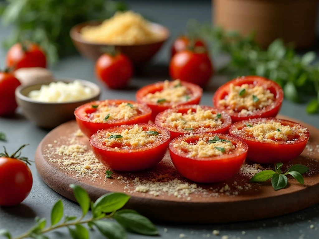 Ingredient variations for garlic Parmesan baked tomatoes
