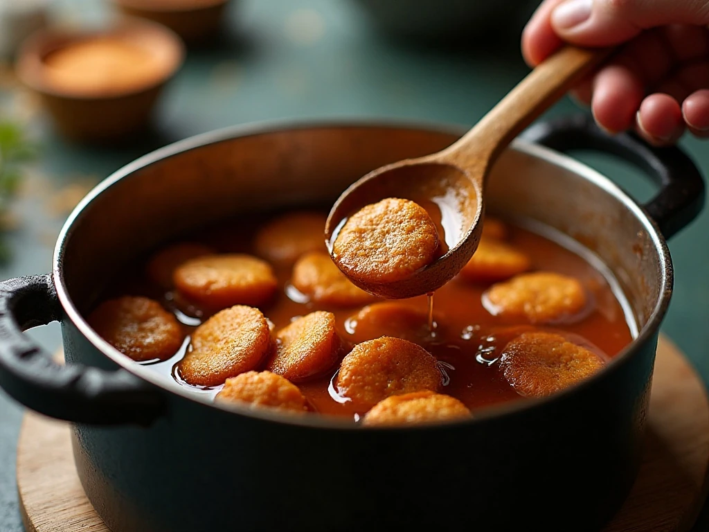 Adding crushed ginger snaps to Sauerbraten gravy