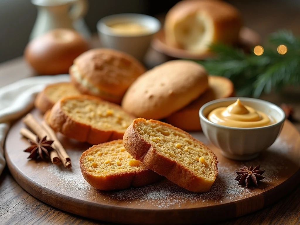 Gingerbread butter served on toast, biscuits, pancakes, and quick bread