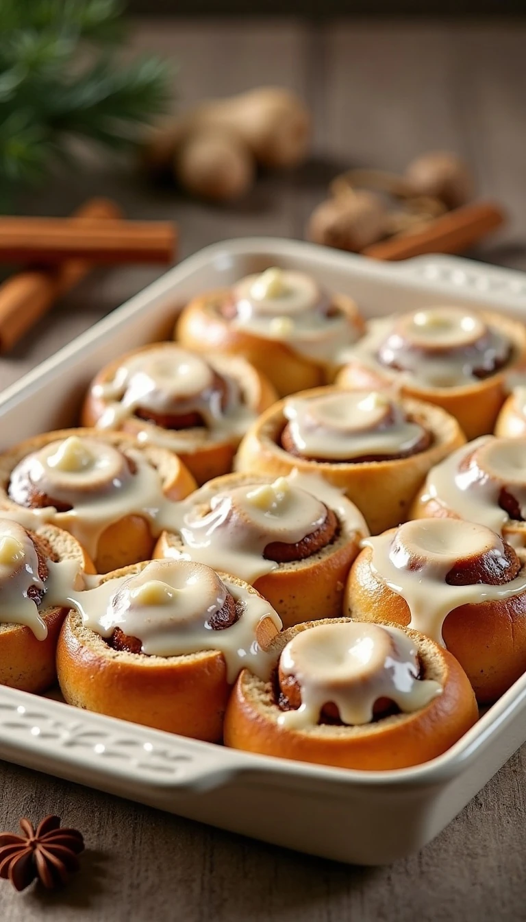 Gingerbread Cinnamon Rolls Recipe: A Cozy Holiday Treat