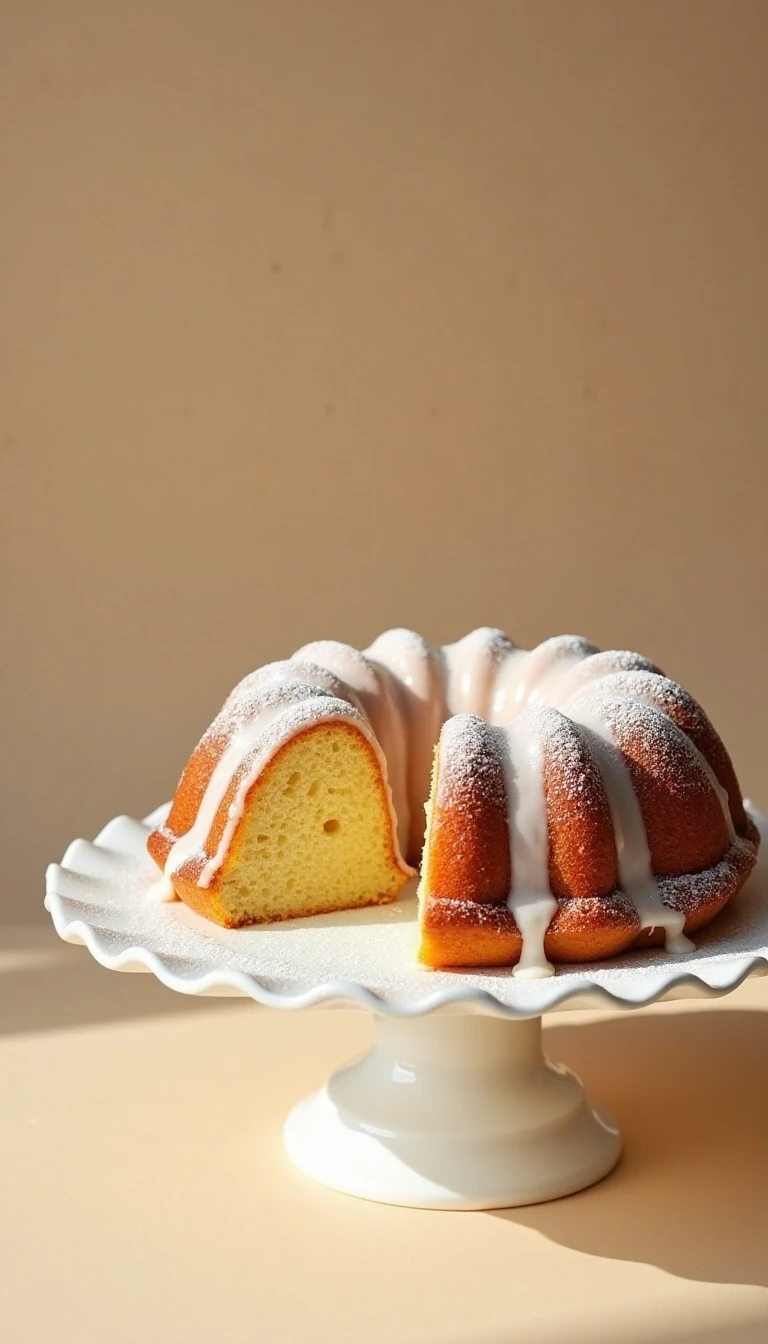 Glazed Old-Fashioned Buttermilk Doughnut Bundt Cake Recipe