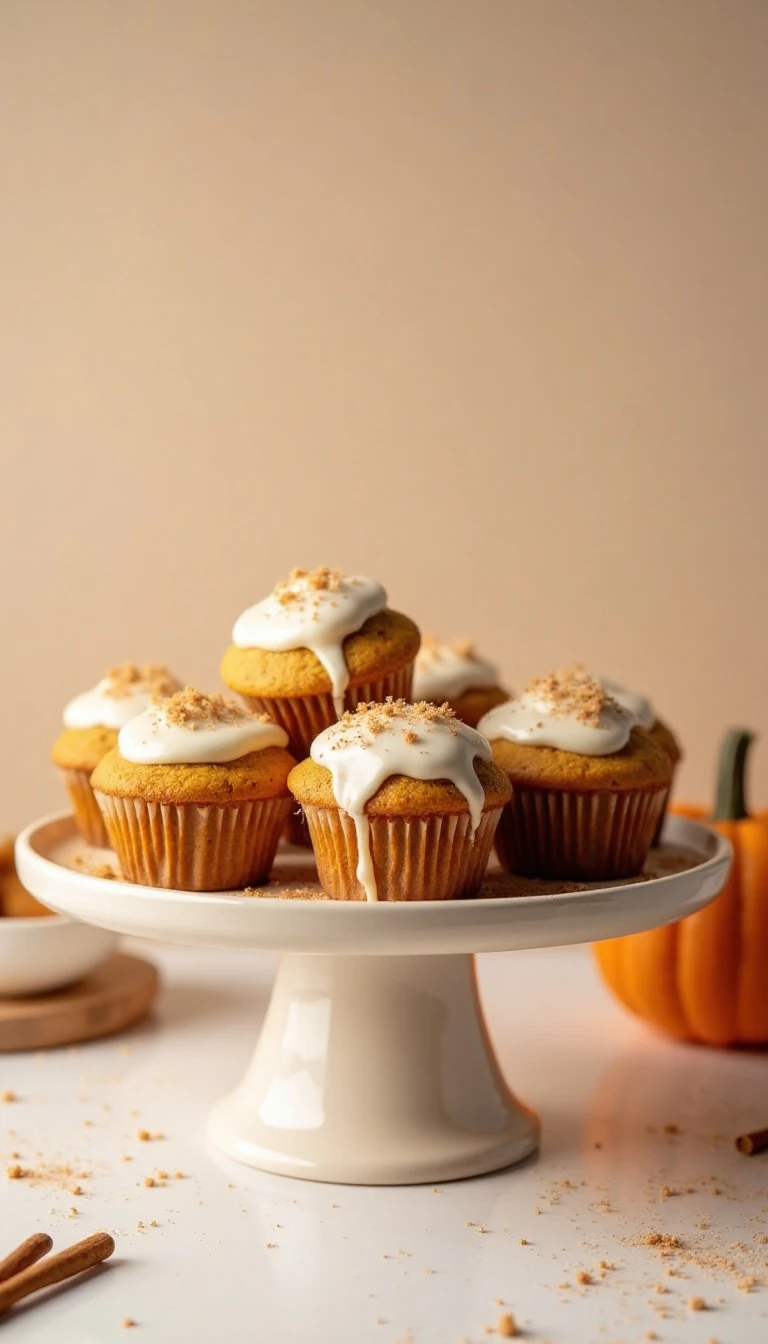 Glazed Pumpkin Spice Muffins