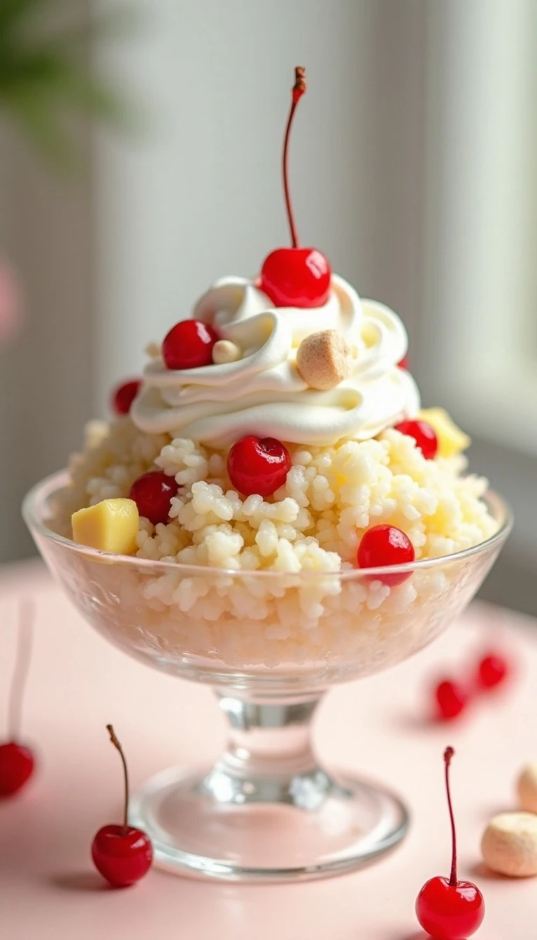 Old-Fashioned Glorified Rice Dessert Salad Recipe